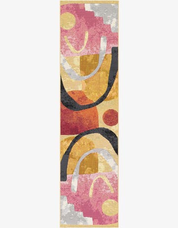 2' x 8' Easy-Clean Modern Indoor / Outdoor Runner Rug