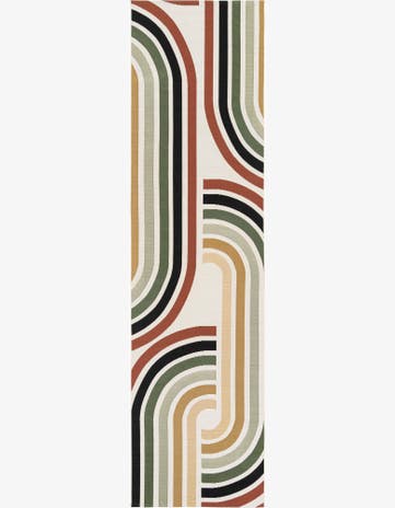 Easy-Clean Modern Indoor / Outdoor Runner Rug