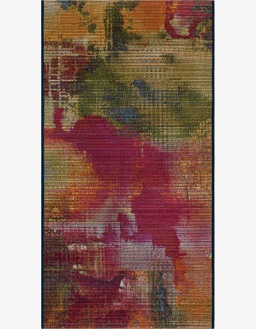 2' x 4' Easy-Clean Modern Indoor / Outdoor Runner Rug