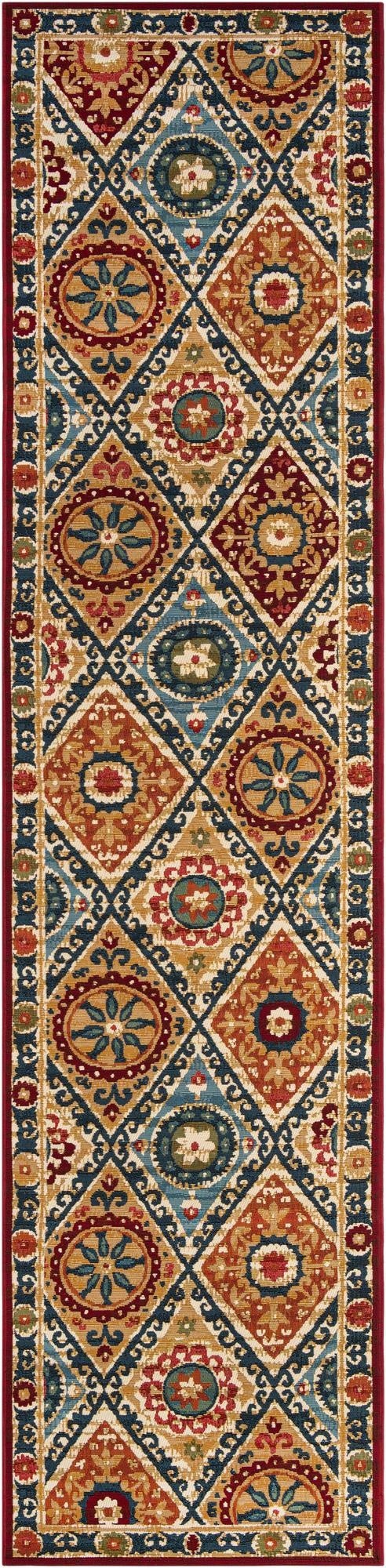 2' 7 x 12'  Washable Modern Indoor / Outdoor Runner Rug