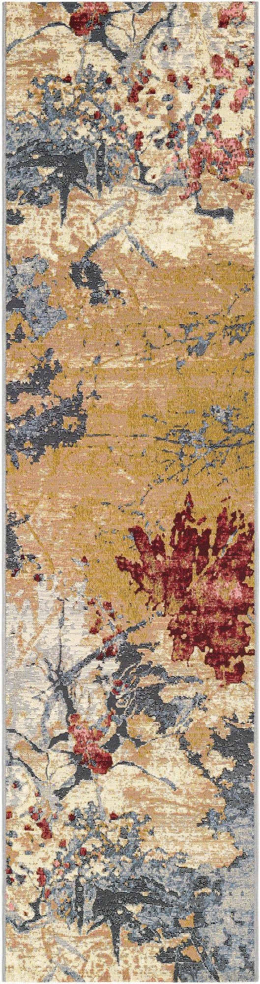 2' x 8' Washable Modern Indoor / Outdoor Runner Rug