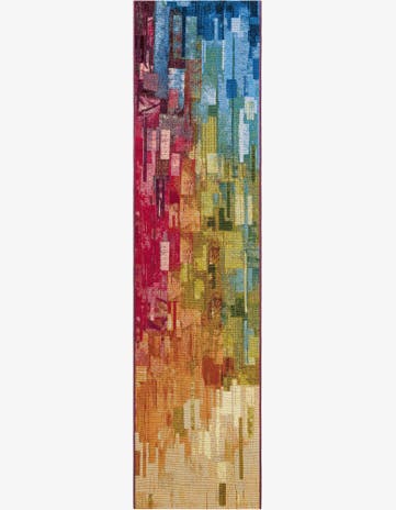 Easy-Clean Modern Indoor / Outdoor Runner Rug