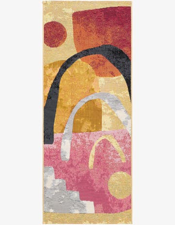 Easy-Clean Modern Indoor / Outdoor Runner Rug