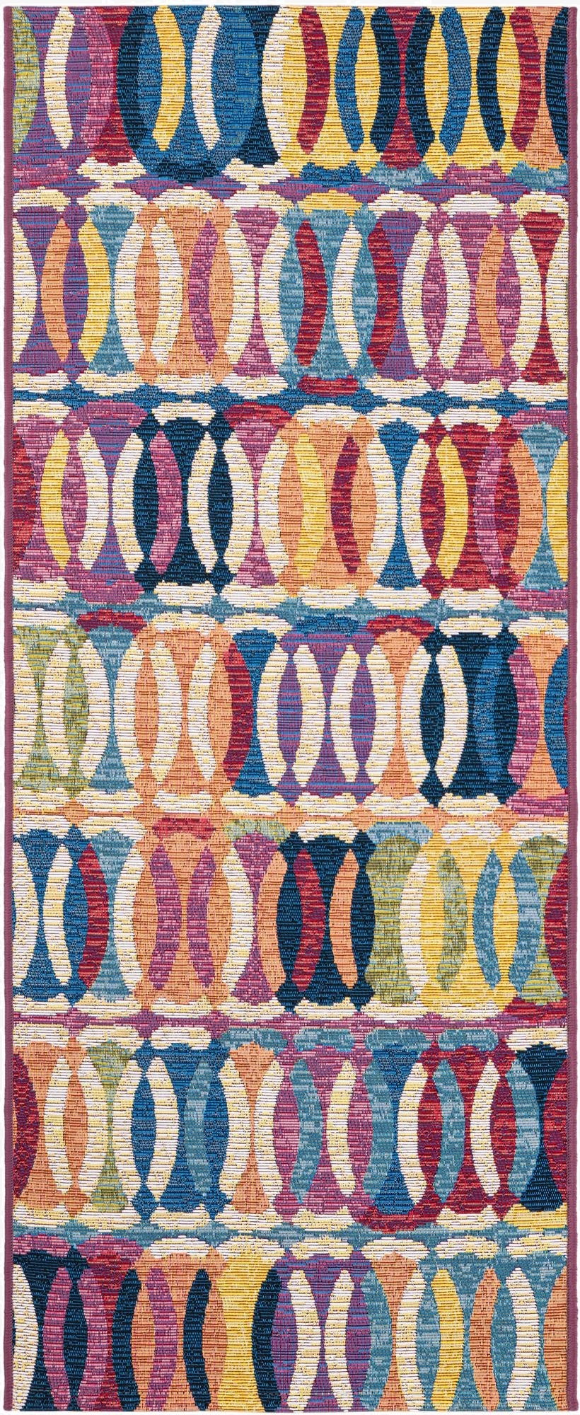 2' x 5'  Washable Modern Indoor / Outdoor Runner Rug