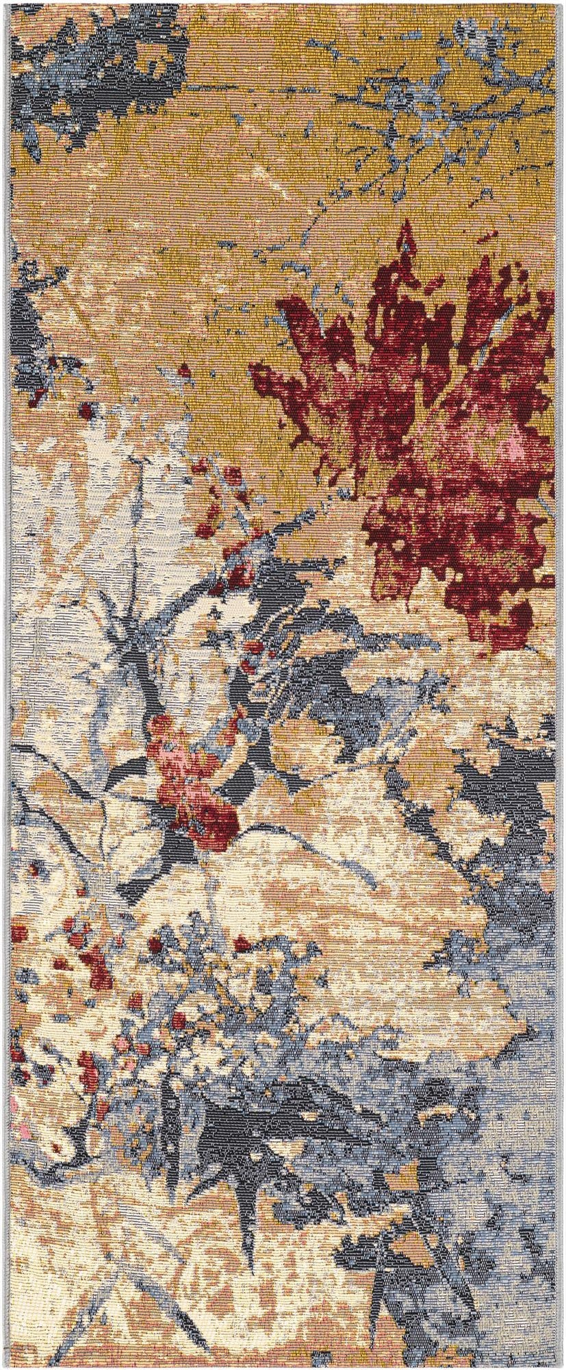 Primary image  2' x 5'  Easy-Clean Modern Indoor / Outdoor Runner Rug