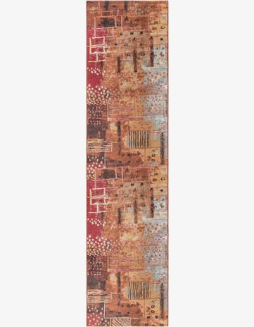 2' 7 x 12' Easy-Clean Modern Indoor / Outdoor Runner Rug