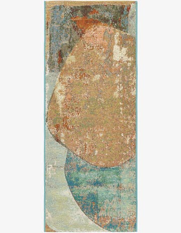 2' x 5' 1 Easy-Clean Modern Indoor / Outdoor Runner Rug