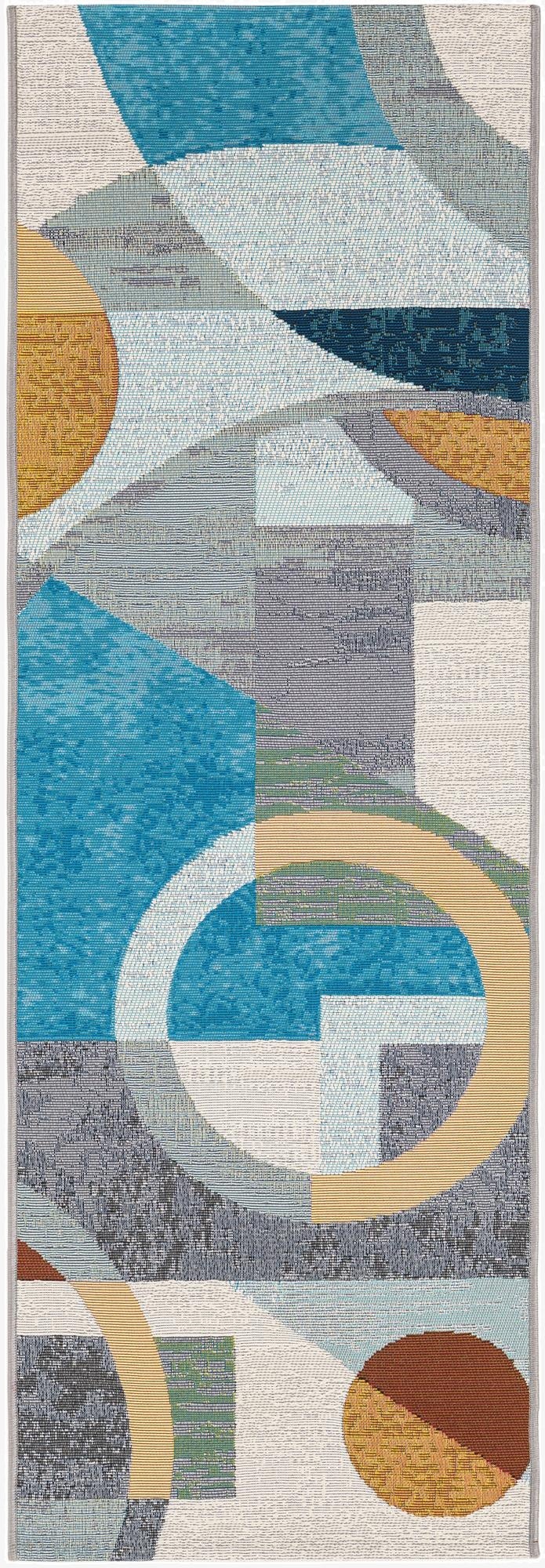 2' x 6' 1  Washable Modern Indoor / Outdoor Runner Rug