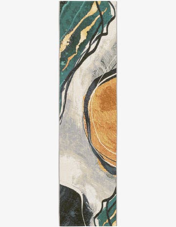 2' x 8' Easy-Clean Modern Indoor / Outdoor Runner Rug