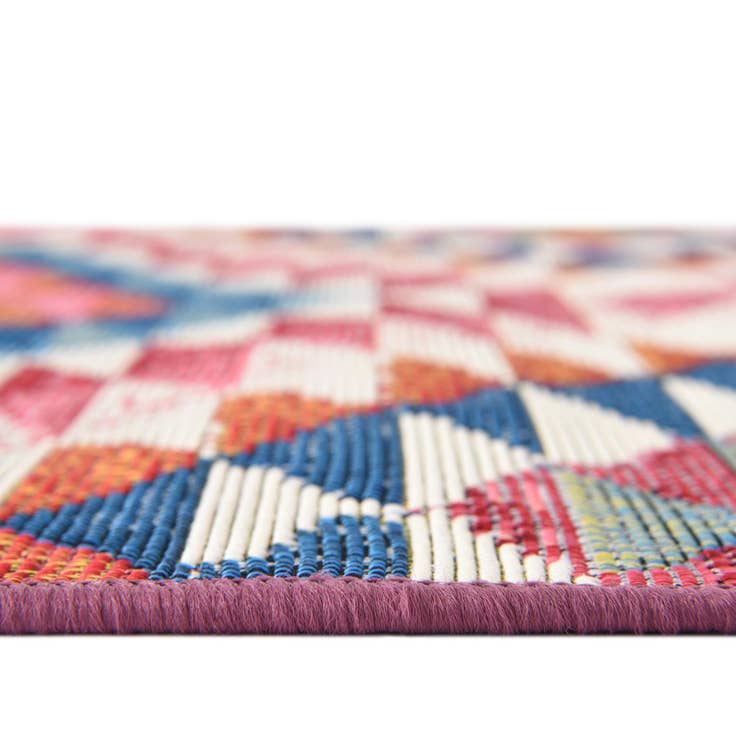 Detail image of 2' 7 x 10' Easy-Clean Southwestern Indoor / Outdoor Runner Rug