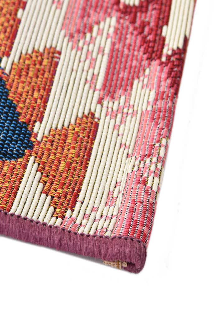 2' 7 x 5' 3 Easy-Clean Southwestern Indoor / Outdoor Runner Rug