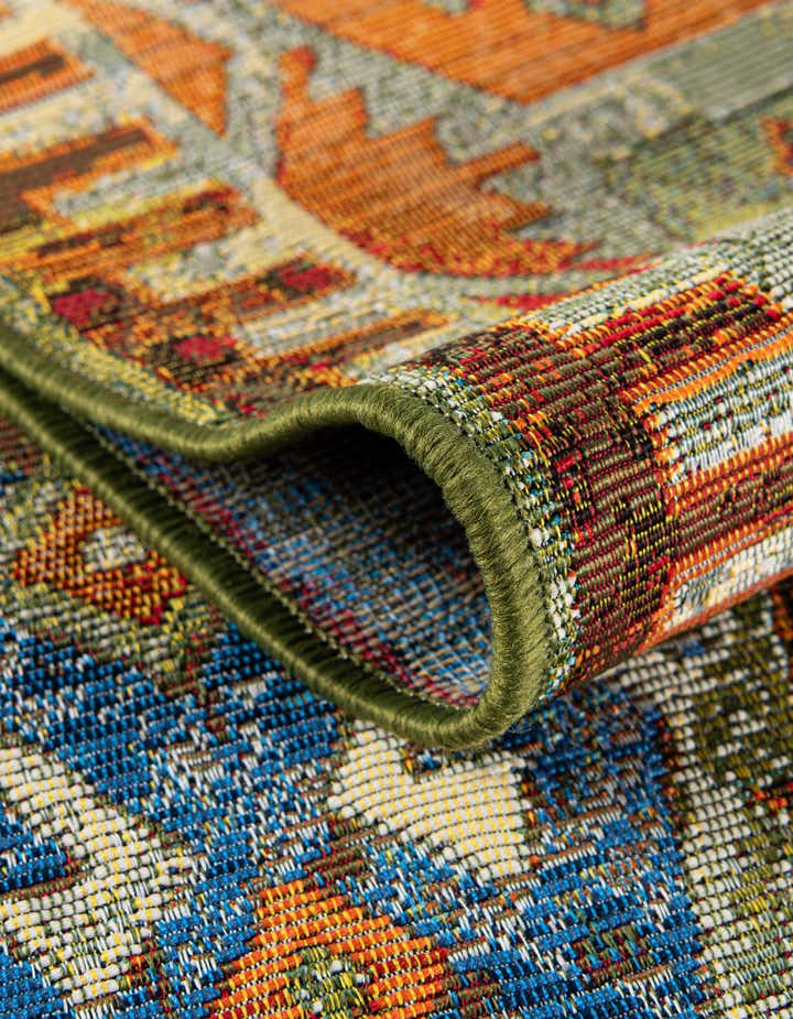 2' x 8' Easy-Clean Southwestern Indoor / Outdoor Runner Rug