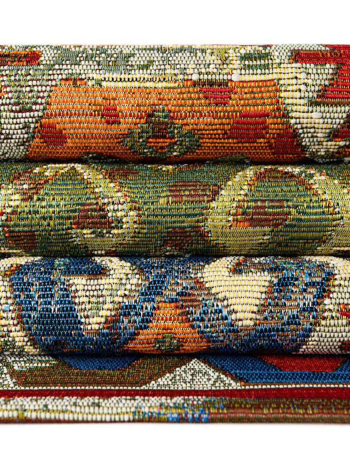 2' x 8' Easy-Clean Southwestern Indoor / Outdoor Runner Rug