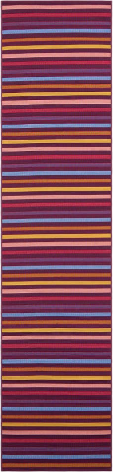 Detail image of 2' 7 x 12' Easy-Clean Striped Indoor / Outdoor Runner Rug