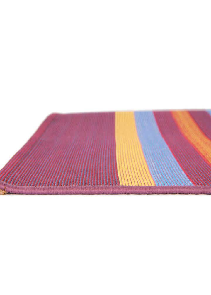 2' 7 x 12' Easy-Clean Striped Indoor / Outdoor Runner Rug