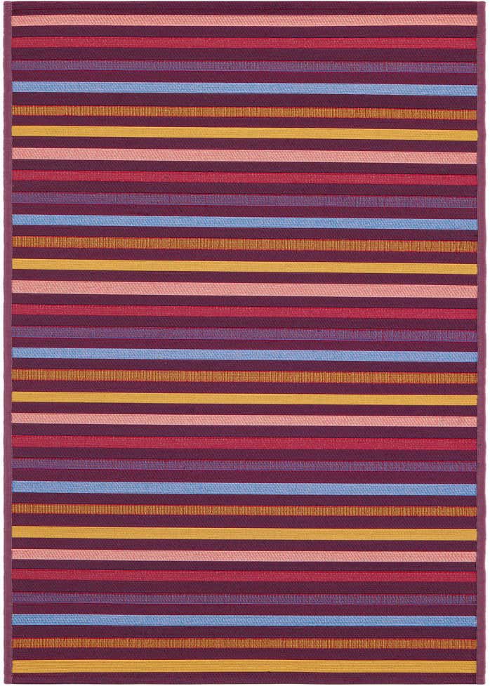 2' x 6' Easy-Clean Striped Indoor / Outdoor Runner Rug