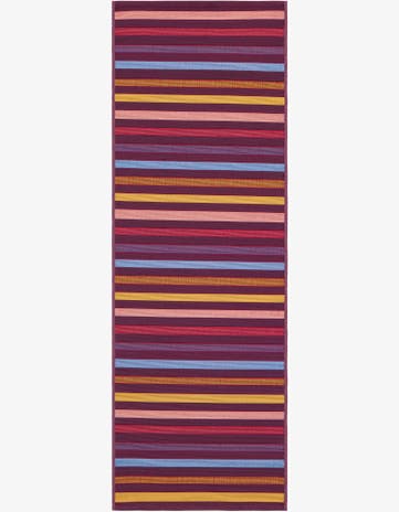 2' x 6' Easy-Clean Striped Indoor / Outdoor Runner Rug
