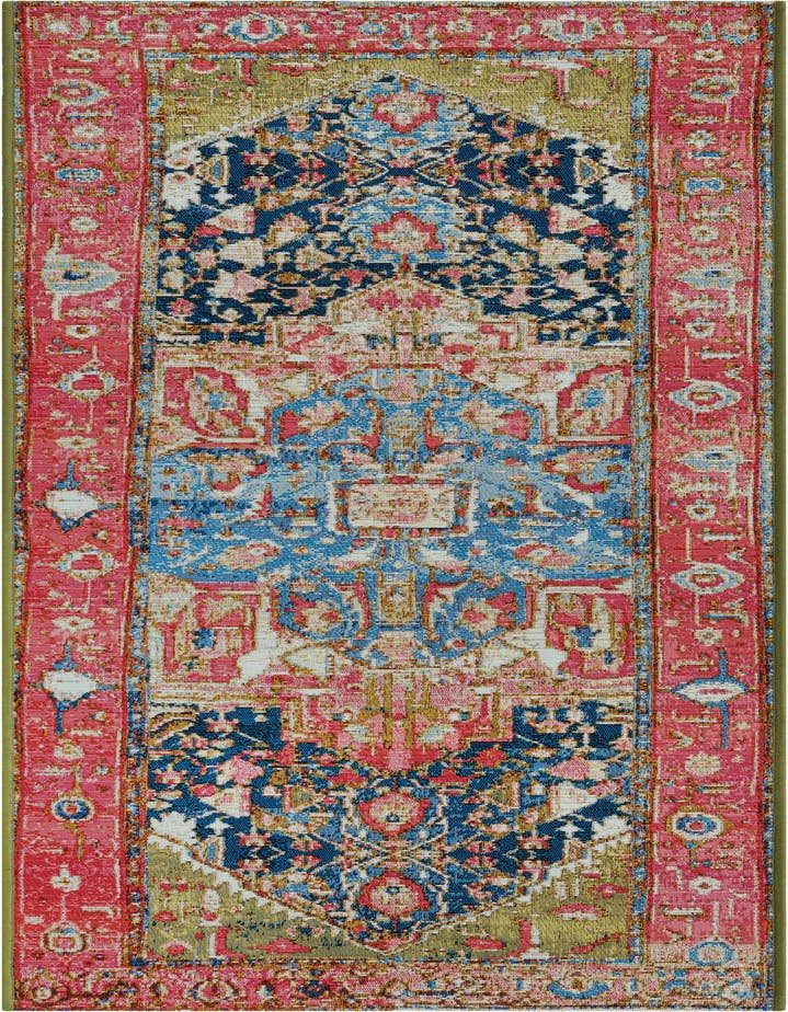 Detail image of 2' x 6' Easy-Clean Traditional Indoor / Outdoor Runner Rug