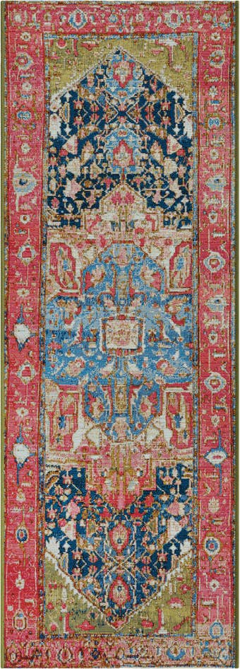 Detail image of 2' x 6' Easy-Clean Traditional Indoor / Outdoor Runner Rug