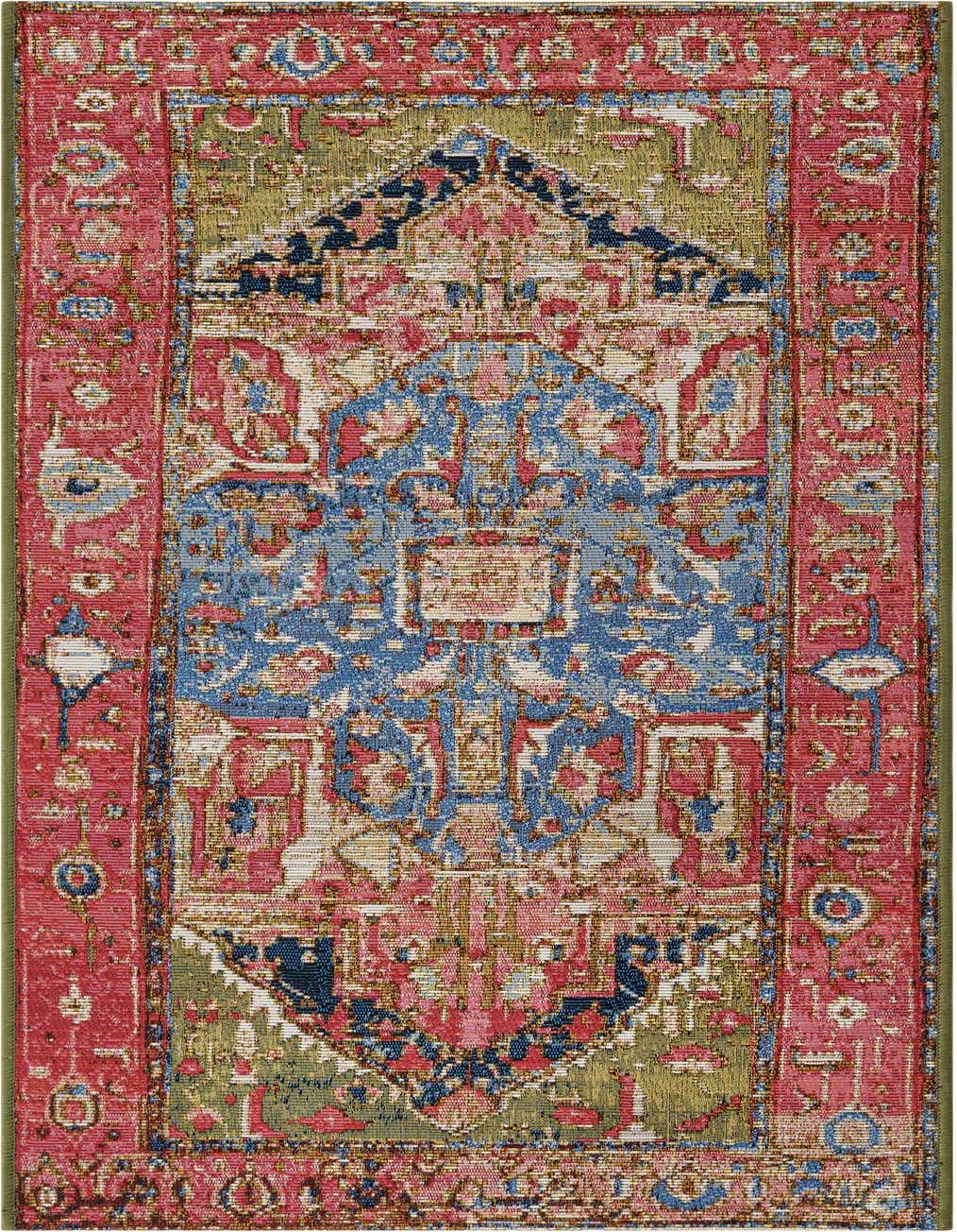 2' x 4' Easy-Clean Traditional Indoor / Outdoor Runner Rug