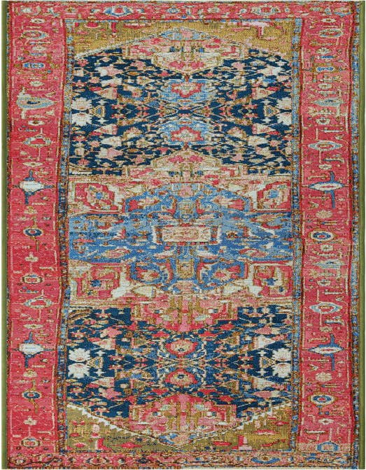 Detail image of 2' x 8' Easy-Clean Traditional Indoor / Outdoor Runner Rug