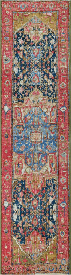 Detail image of 2' x 8' Easy-Clean Traditional Indoor / Outdoor Runner Rug