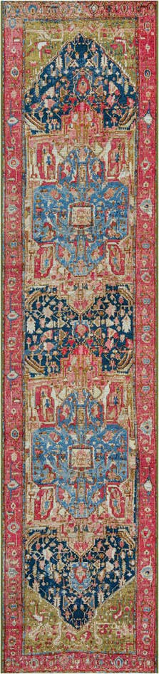 Detail image of 2' 7 x 12' Easy-Clean Traditional Indoor / Outdoor Runner Rug