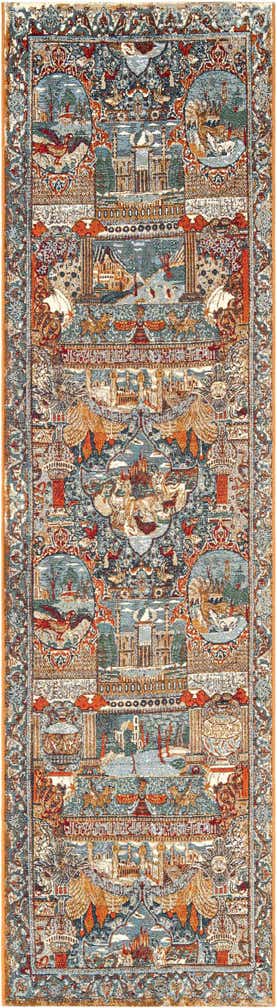 2' 7 x 10' Easy-Clean Traditional Indoor / Outdoor Runner Rug