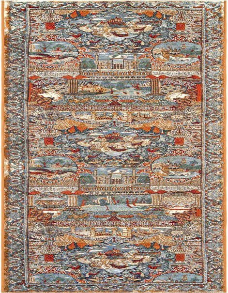 Detail image of 2' 7 x 12' Easy-Clean Traditional Indoor / Outdoor Runner Rug