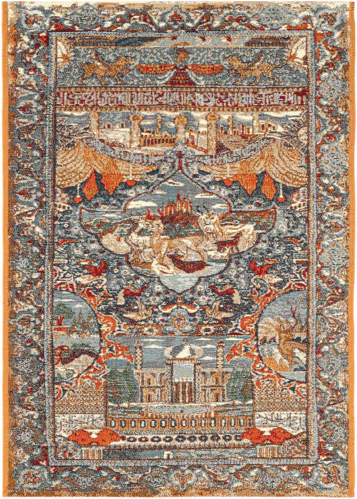 2' x 5' Easy-Clean Traditional Indoor / Outdoor Runner Rug