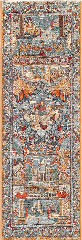 2' x 6' Easy-Clean Traditional Indoor / Outdoor Runner Rug