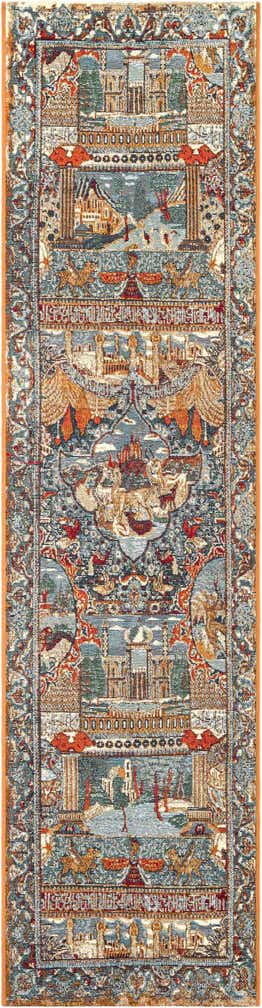 2' x 8' Easy-Clean Traditional Indoor / Outdoor Runner Rug