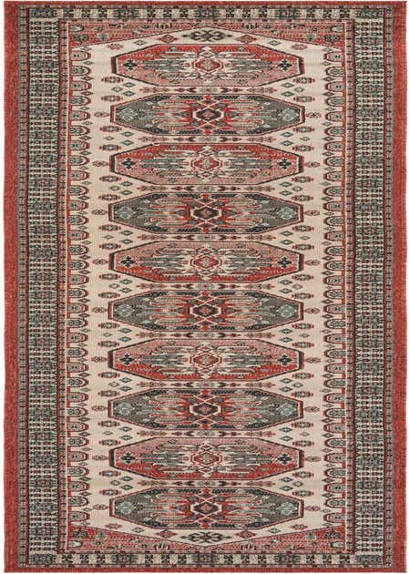 2' 7 x 12' Easy-Clean Traditional Indoor / Outdoor Runner Rug