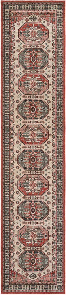 Detail image of 2' 7 x 12' Easy-Clean Traditional Indoor / Outdoor Runner Rug
