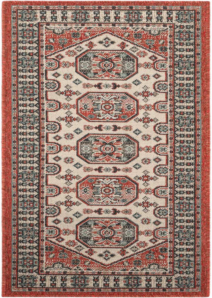 2' x 5' Easy-Clean Traditional Indoor / Outdoor Runner Rug