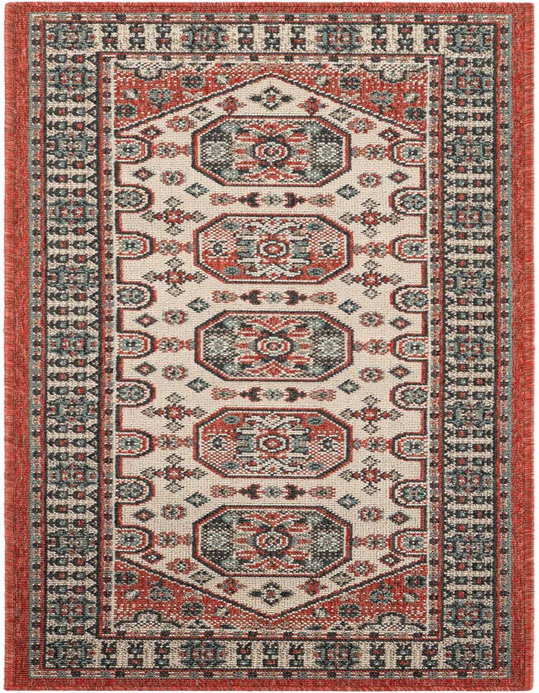 2' x 5' Easy-Clean Traditional Indoor / Outdoor Runner Rug