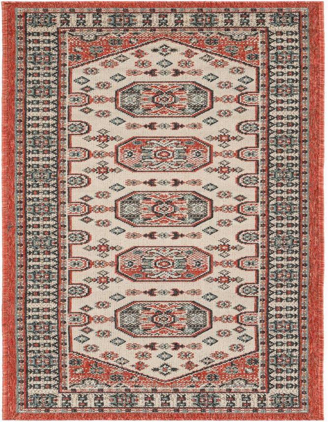 Detail image of 2' x 6' Easy-Clean Traditional Indoor / Outdoor Runner Rug