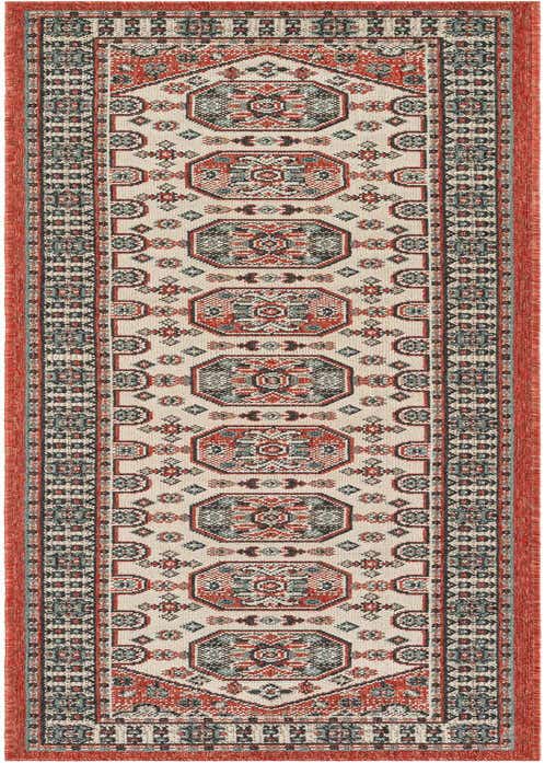 2' x 8' Easy-Clean Traditional Indoor / Outdoor Runner Rug