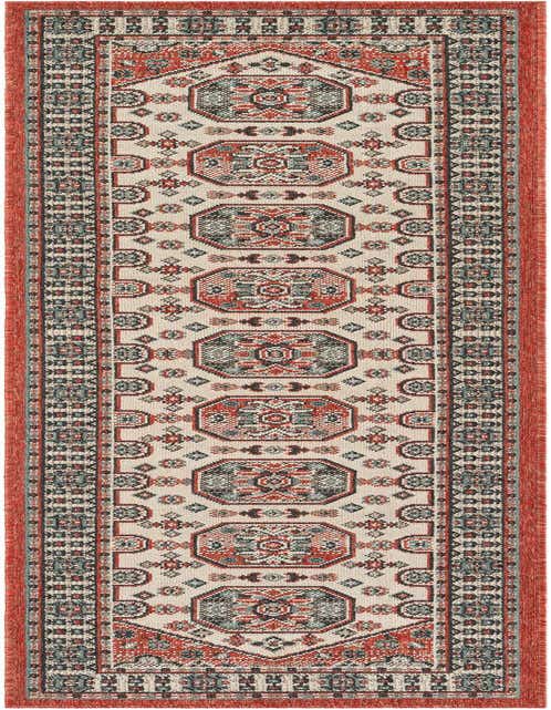 2' x 8' Easy-Clean Traditional Indoor / Outdoor Runner Rug