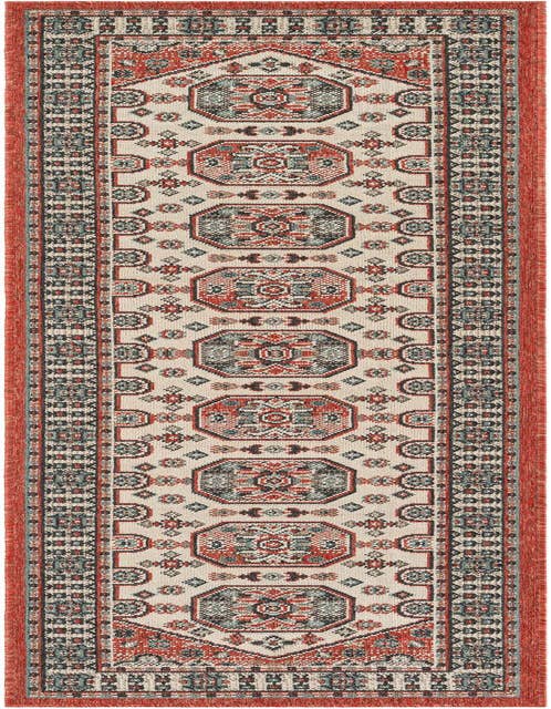 Detail image of 2' x 8' Easy-Clean Traditional Indoor / Outdoor Runner Rug