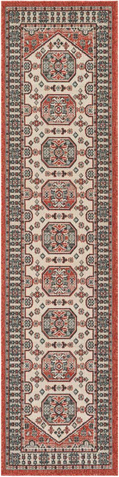Detail image of 2' x 8' Easy-Clean Traditional Indoor / Outdoor Runner Rug