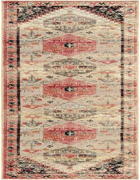 2' 7 x 10' Easy-Clean Traditional Indoor / Outdoor Runner Rug