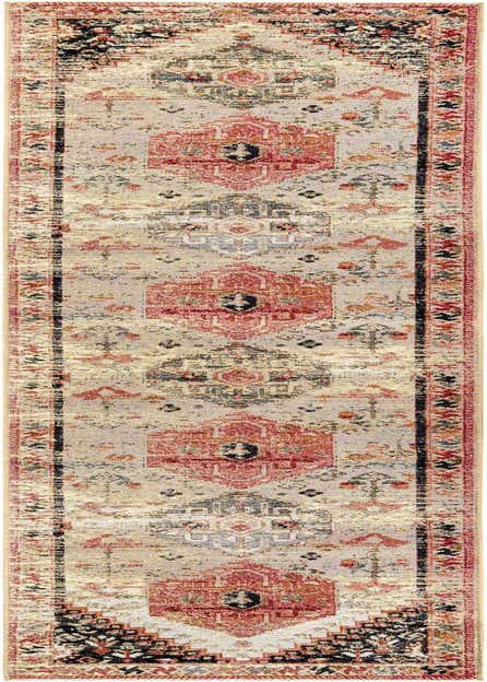 2' 7 x 12' Easy-Clean Traditional Indoor / Outdoor Runner Rug