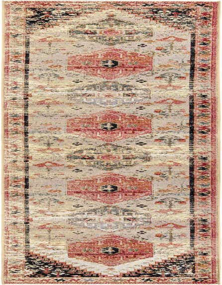 2' 7 x 12' Easy-Clean Traditional Indoor / Outdoor Runner Rug