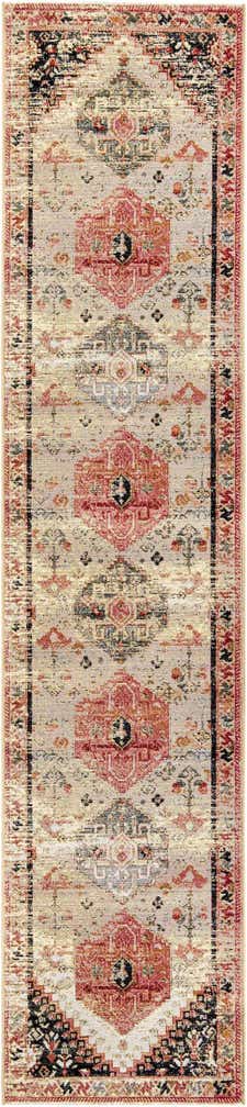 2' 7 x 12' Easy-Clean Traditional Indoor / Outdoor Runner Rug