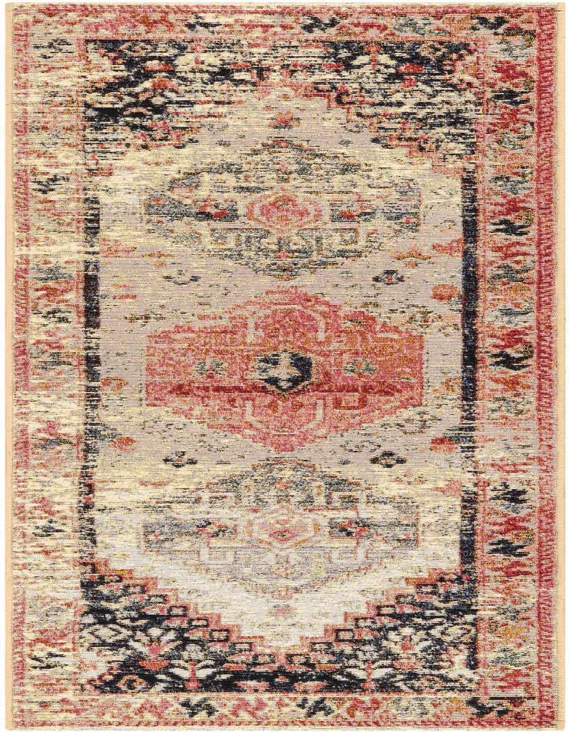 2' x 5' Easy-Clean Traditional Indoor / Outdoor Runner Rug
