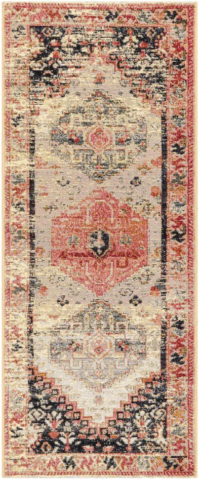 Detail image of 2' x 5' Easy-Clean Traditional Indoor / Outdoor Runner Rug