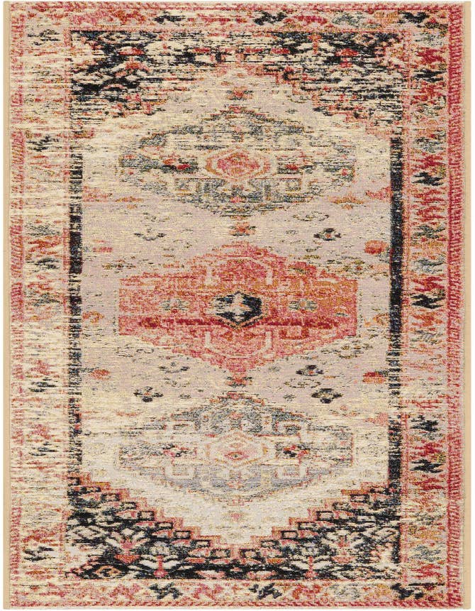 Detail image of 2' x 6' Easy-Clean Traditional Indoor / Outdoor Runner Rug