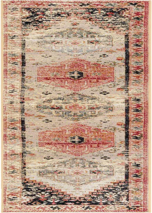 2' x 8' Easy-Clean Traditional Indoor / Outdoor Runner Rug