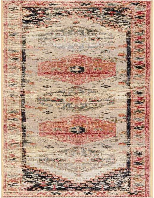 2' x 8' Easy-Clean Traditional Indoor / Outdoor Runner Rug